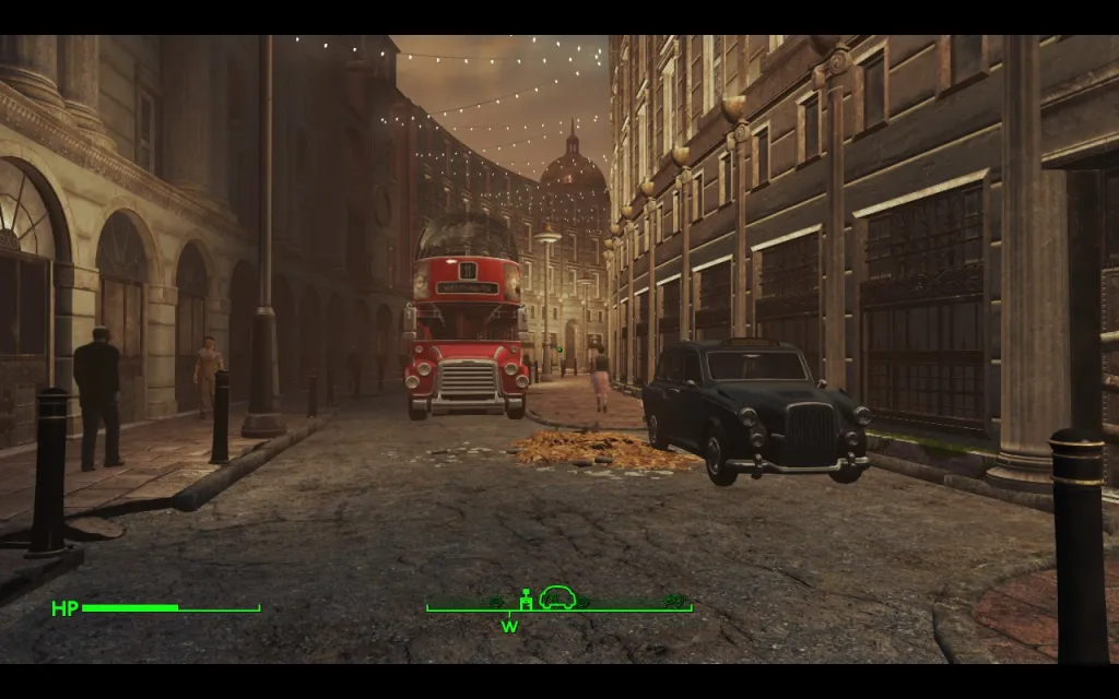 Fallout London mod gameplay on Steam Deck - Streets of London