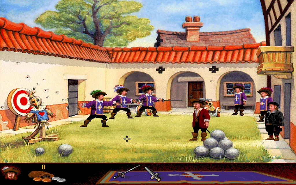 Geoffroi Le Brun arrives at the main musketeer headquarters in Rouen, France.