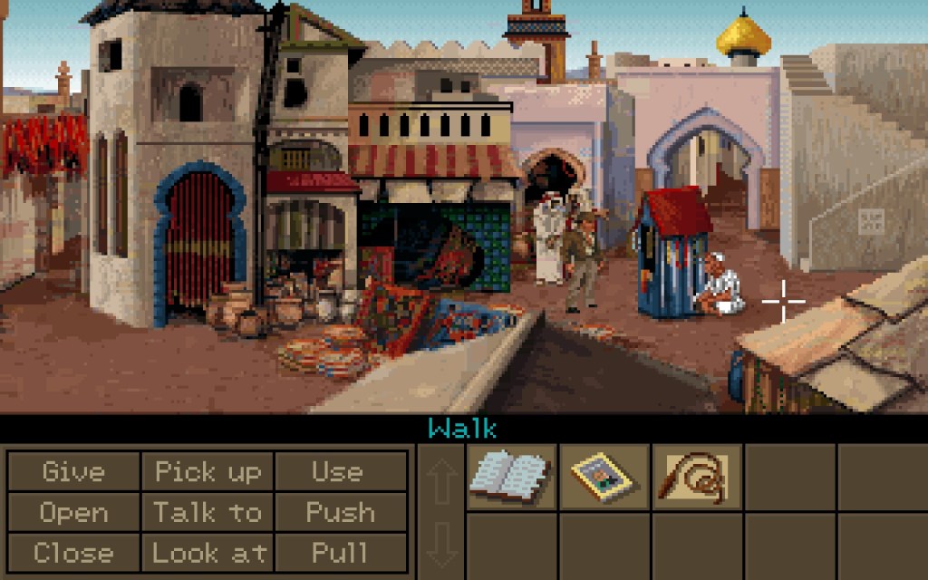 Indiana Jones on the busy streets of Algiers