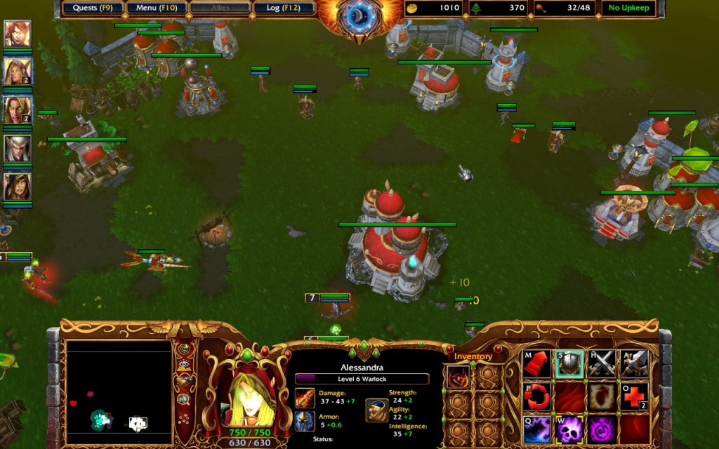 Warcraft 3 Rise of the Blood Elves, Blood Elves base