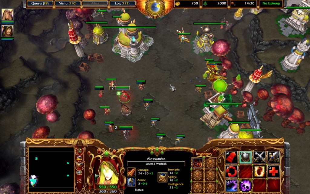 Warcraft 3 Rise of the Blood Elves, Alessandra begins her assault on Tempest Keep