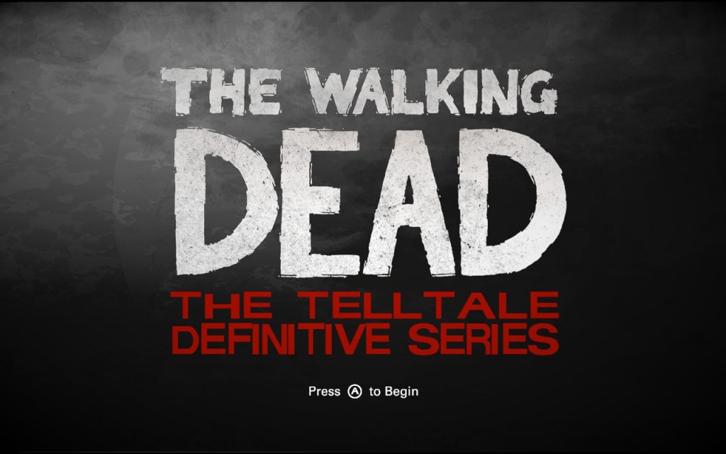 The Walking Dead: Telltale Definitive Edition title screen on Steam Deck