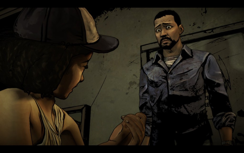Lee and Clementine in The Walking Dead Telltale Series