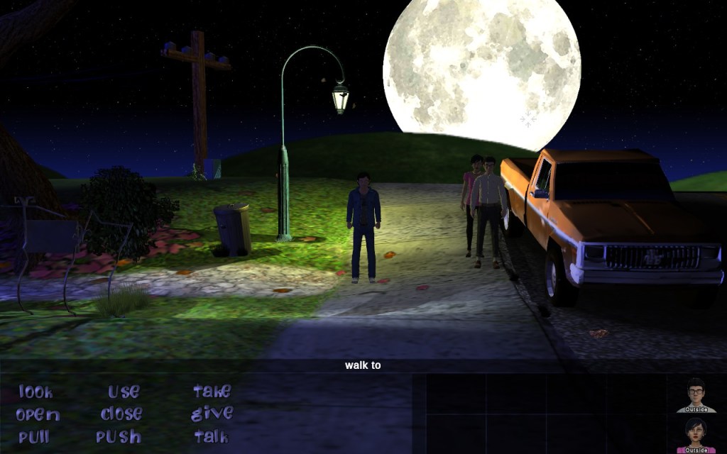 Meteor Mess, Maniac Mansion Remake. Arriving at the Edison Mansion