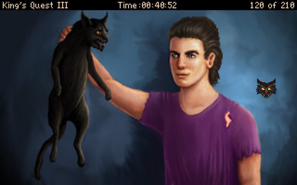 Kings Quest 3 Manannan turned into a cat