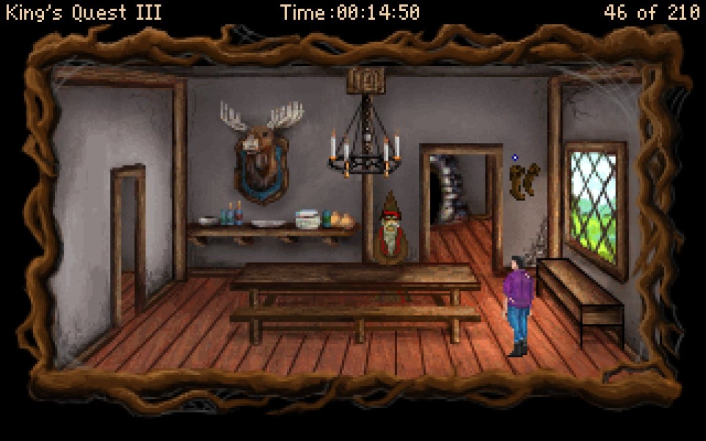 King's Quest 3 Alexander servers Manannan food