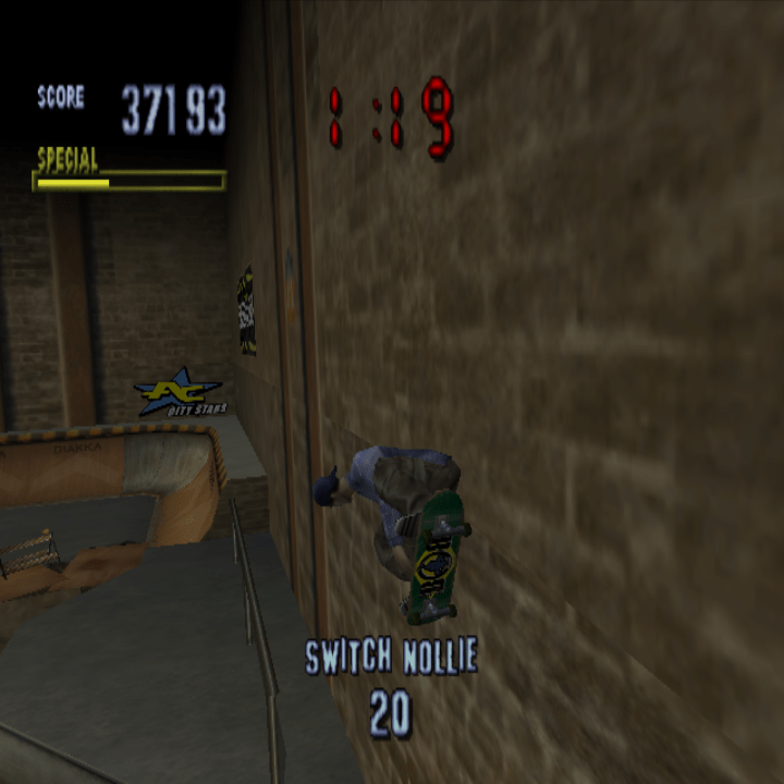 Tony Hawk's Pro Skater Dreamcast Bob Burnquist Backflip