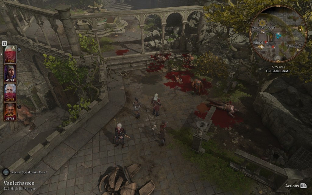 Baldur's Gate 3 Steam Deck Goblin Camp Medium Settings